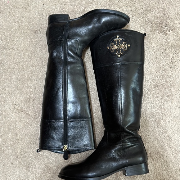 Tory Burch Tall Leather Boots - Picture 2 of 7